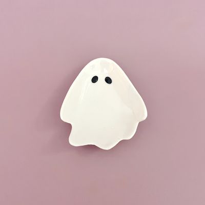 Stoneware Ghost Shaped Dish