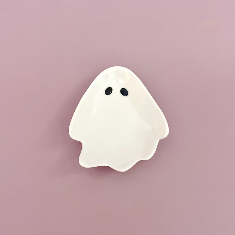 Stoneware Ghost Shaped Dish