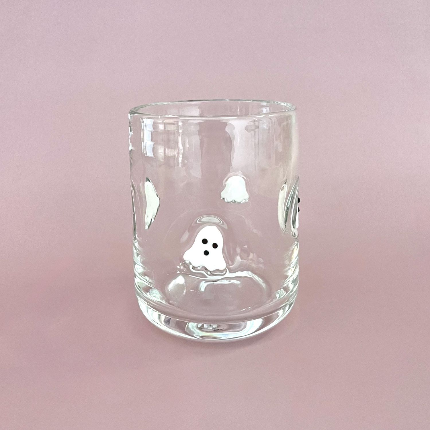 16 oz. Drinking Glass with Embedded Ghosts