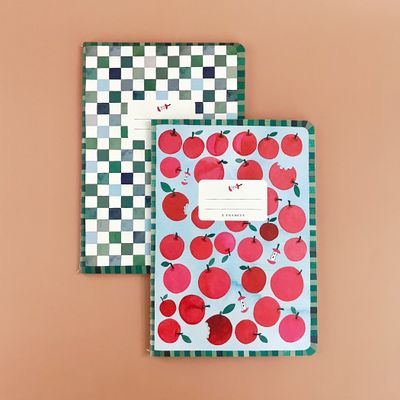 Apple A Day Stitched Notebook S/2