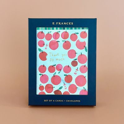 Apple A Day Thank You Boxed Card Set/6