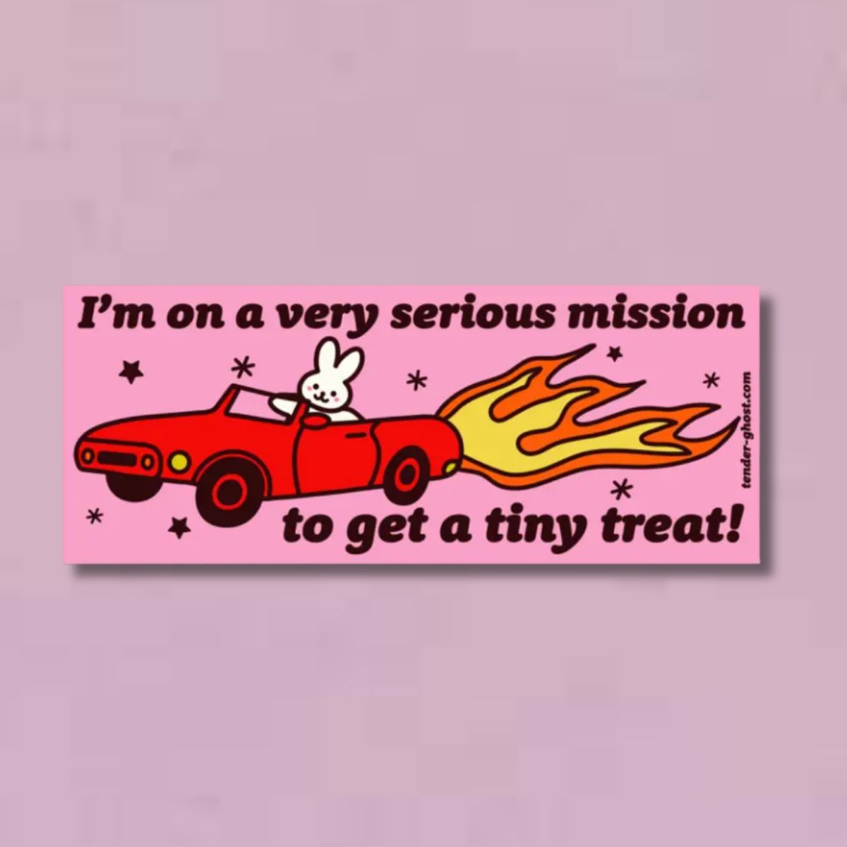 Tiny Treat Mission Bumper Sticker