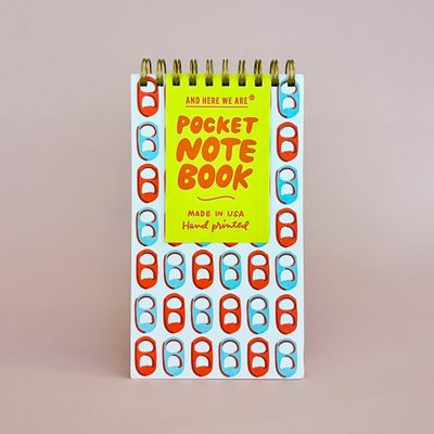 Diet Soda Letterpress Pocket-Size Spiral Notebook