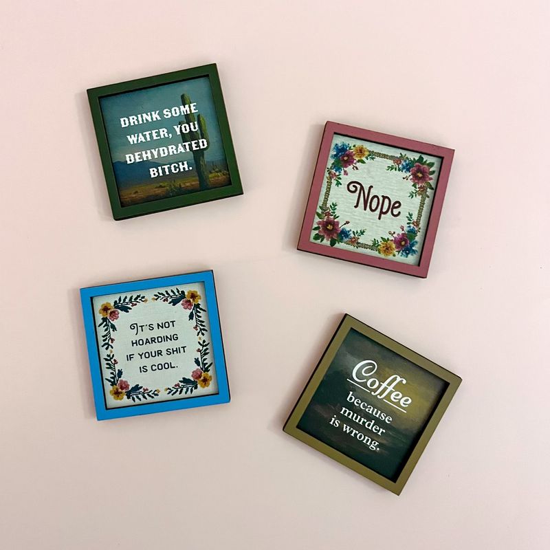 Bad Betty Wooden Magnet