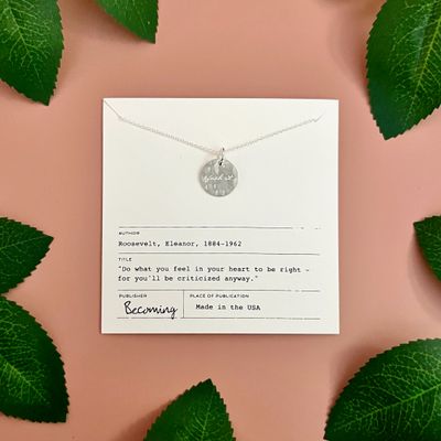 Fuck It! Necklace, Silver