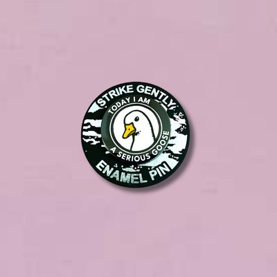 Serious Goose Pin