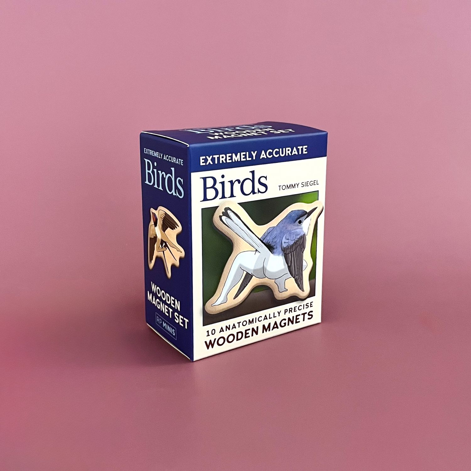 Extremely Accurate Birds Wooden Magnet Set