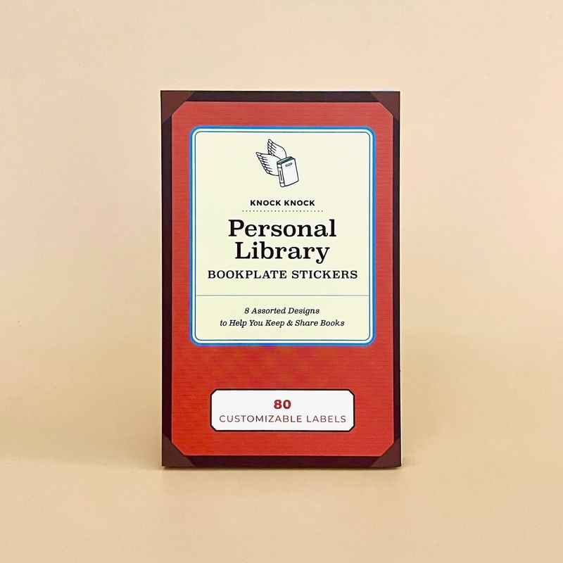 Personal Library Bookplate Stickers