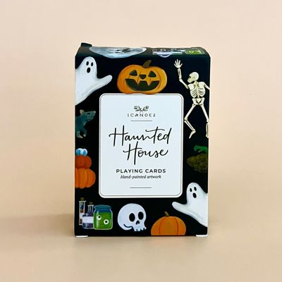 Haunted House Halloween Deck of Playing Cards