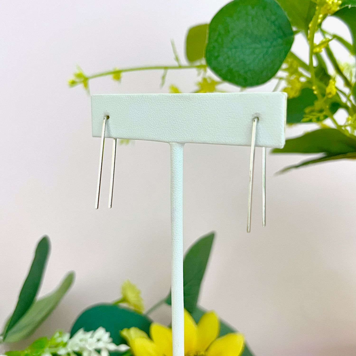 Simple Staple Earrings, Color: SS