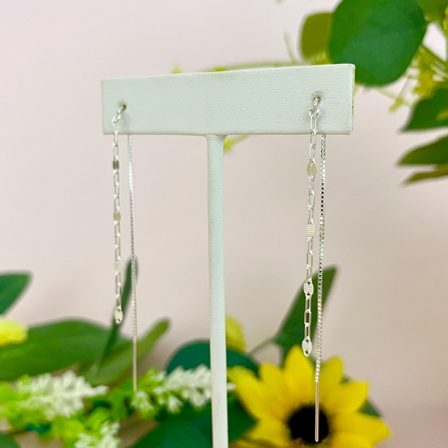 Sparkle Threader Earrings, Color: SS