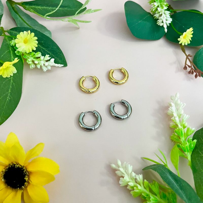Chunky Everyday Hoop Earrings
