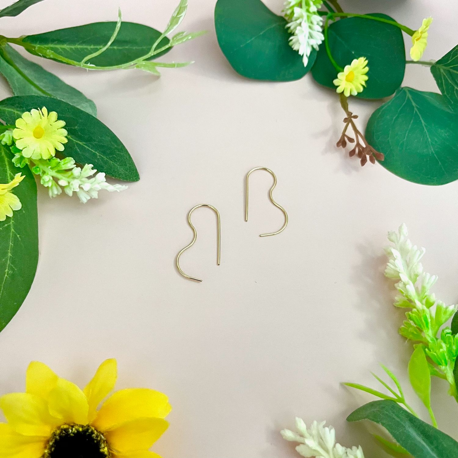 Bubble Threader Earrings, 14k Gold Fill