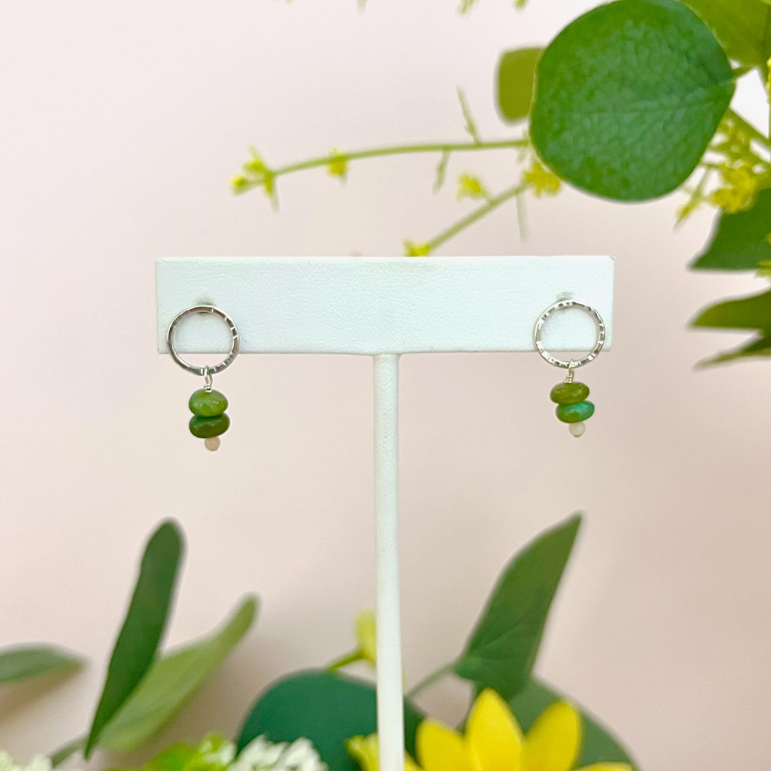 Isla Peruvian Opal Earrings, SS