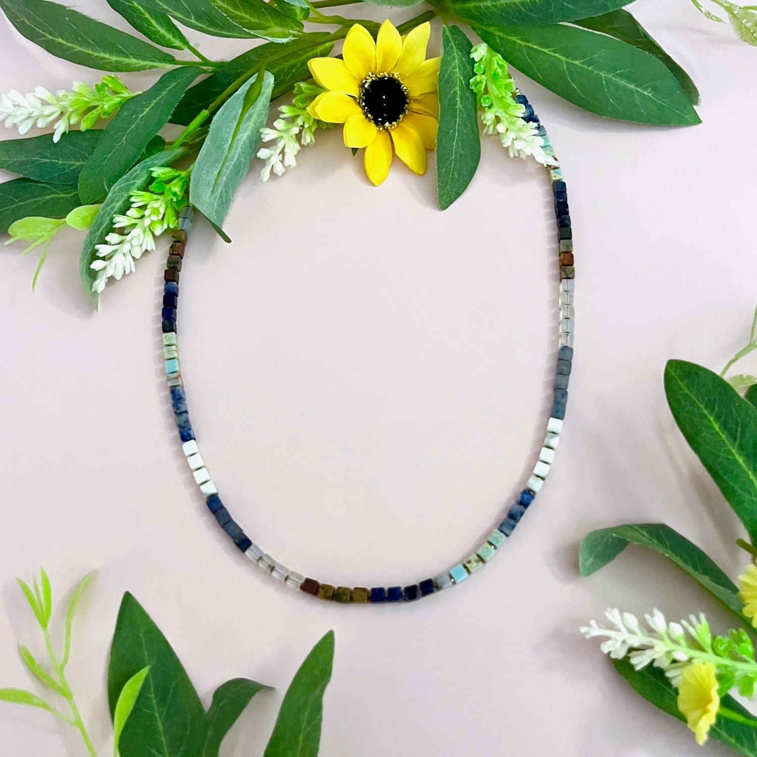 Mosaic Necklace, 18" SS