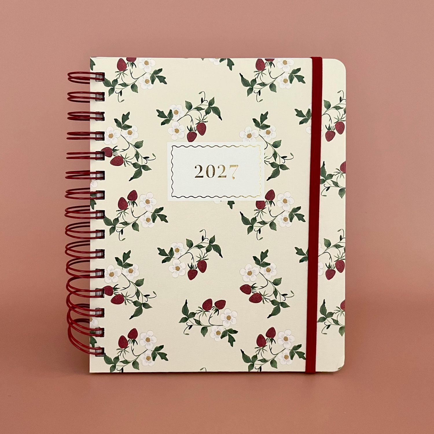 Strawberries 18-Month 2027 Monthly Planner
