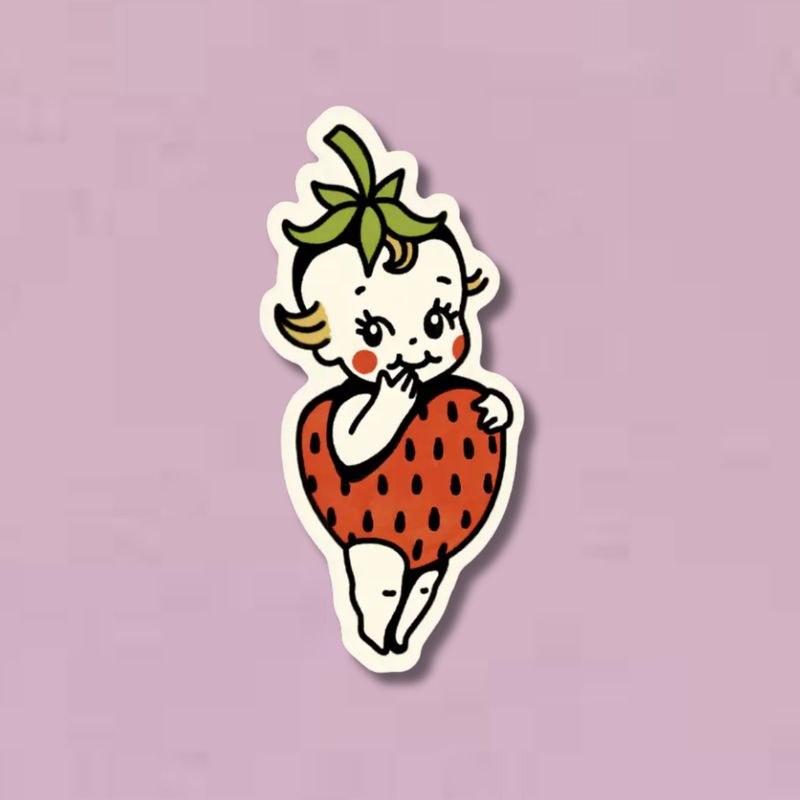 Strawberry Kewpie Sticker