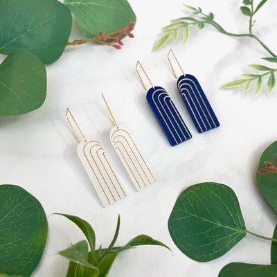 Iona Arch Acrylic Earrings