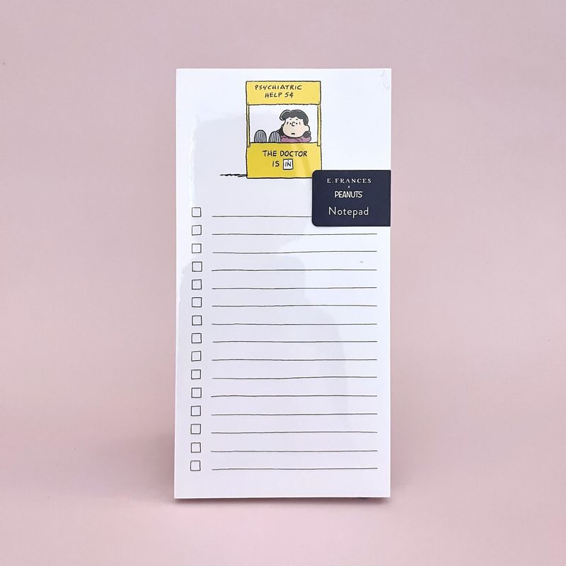 Lucy Market List NotePad E. Frances x Peanuts™