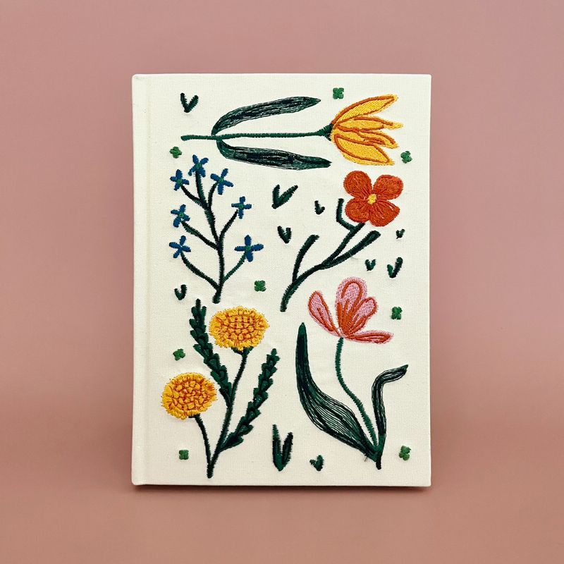 3P4 Floral Embroidered Journal