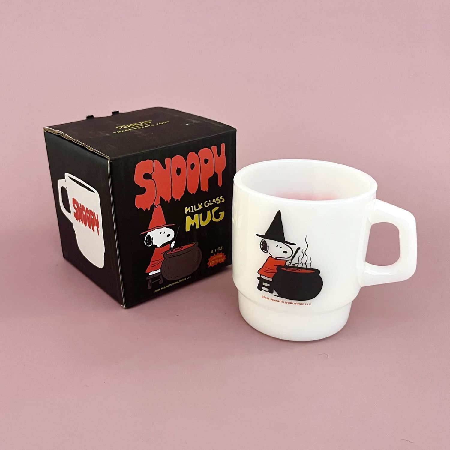3P4 x Peanuts® Snoopy Witch Milk Glass Mug