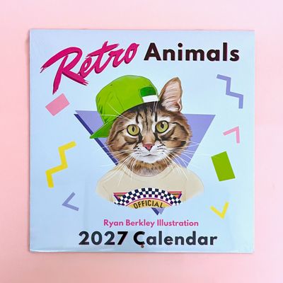 2027 Retro Animals Wall Calendar by Berkley Illustration