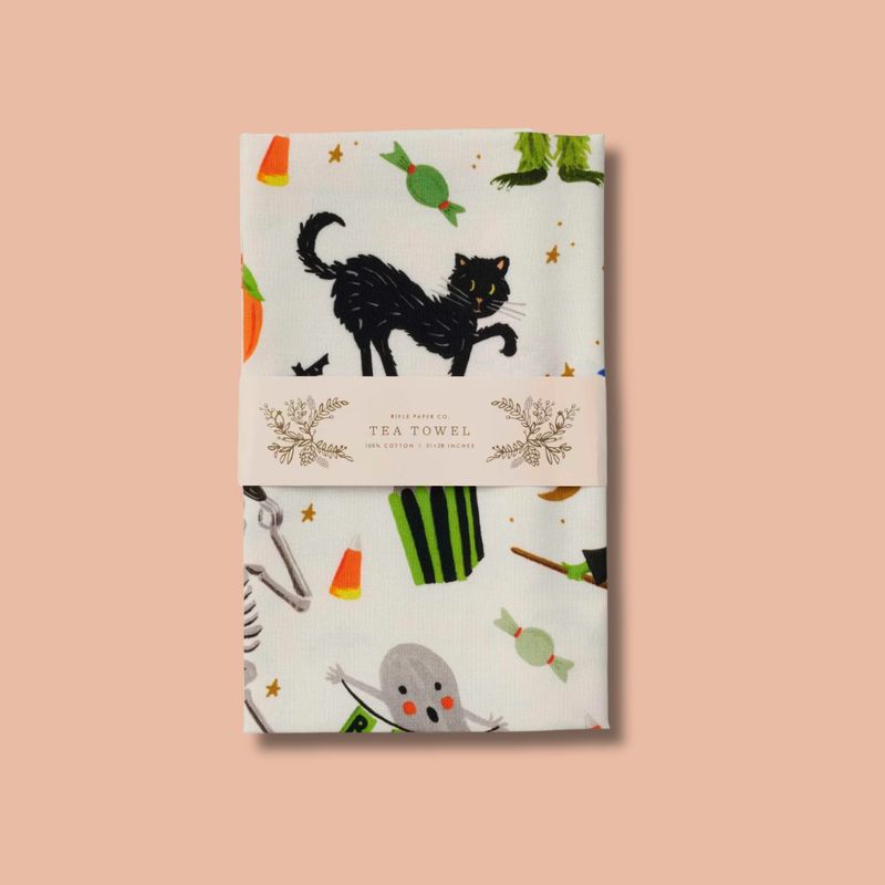 Halloween Parade Tea Towel