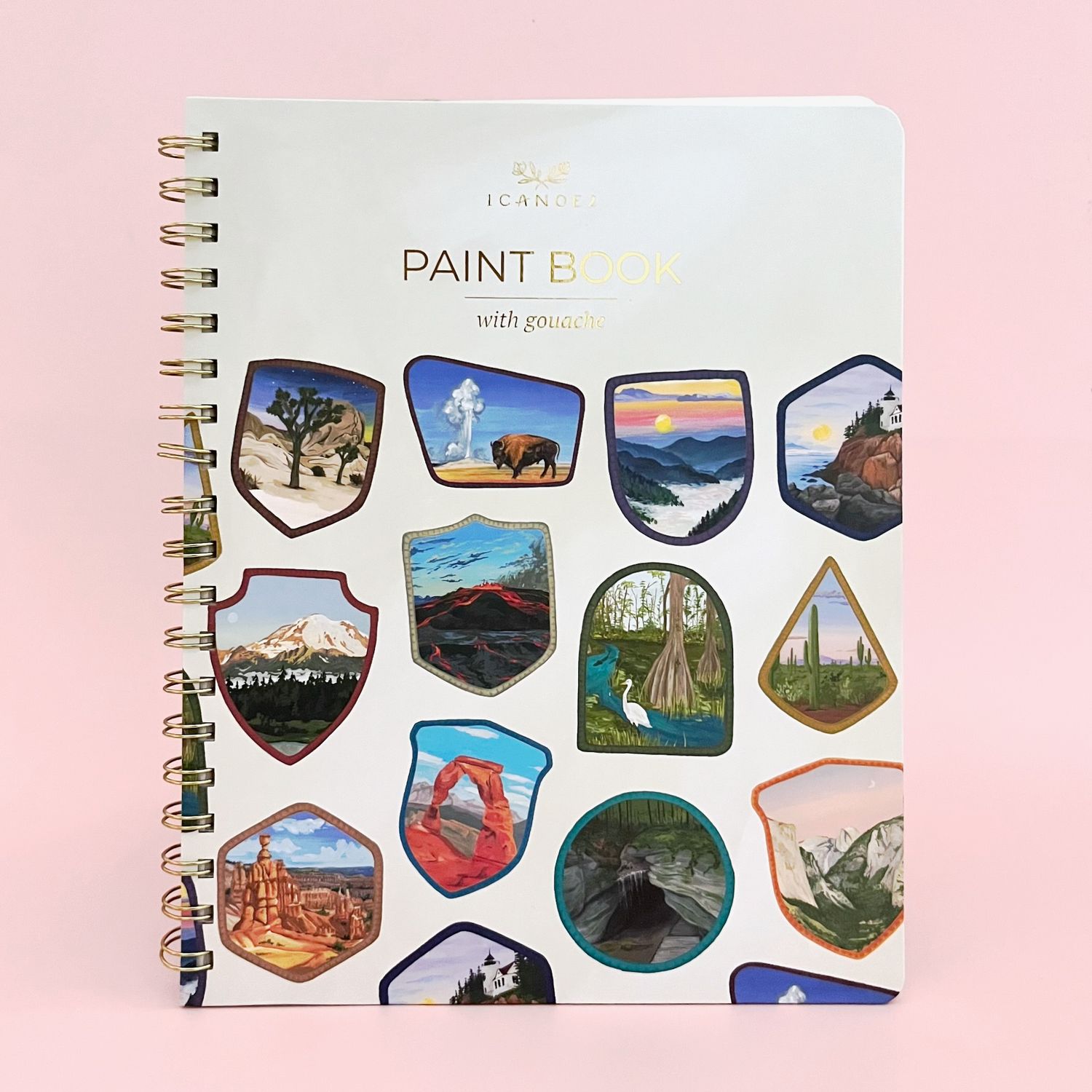 Learn-To-Paint Gouache Paint Book, Style: National Parks