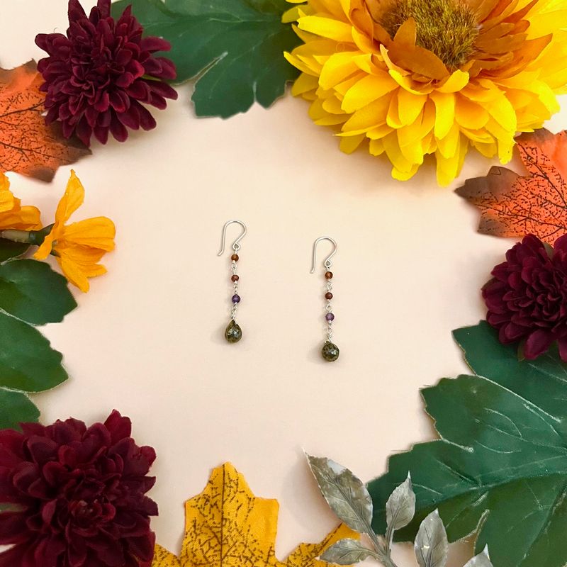 Petrified Forest - Links of Time Earrings, SS