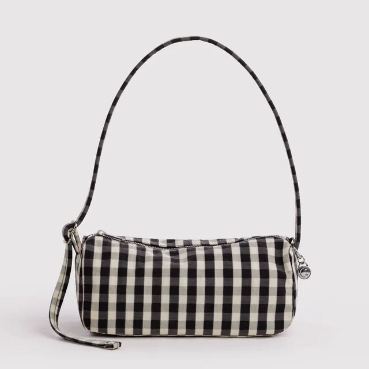 FW26 Baggu Nylon Loaf Bag, Style: Black and Cream Gingham