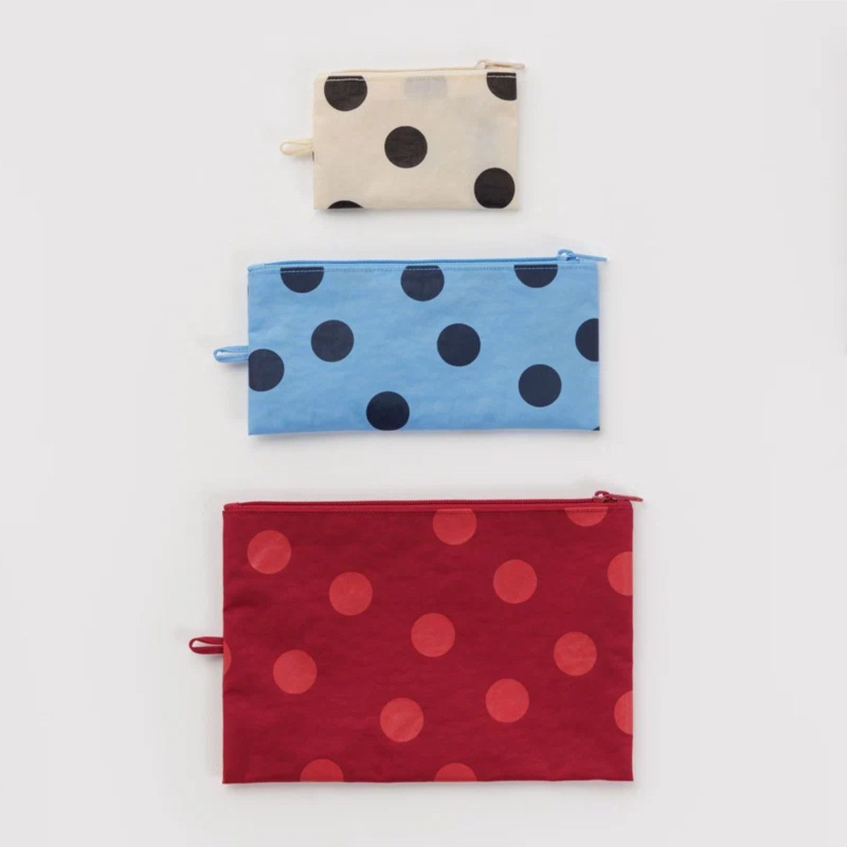 FW26 Flat Pouch Set, Style: Polka Dot Mix