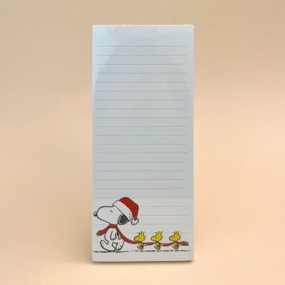 Peanuts Train Holiday Magnetic Notepad