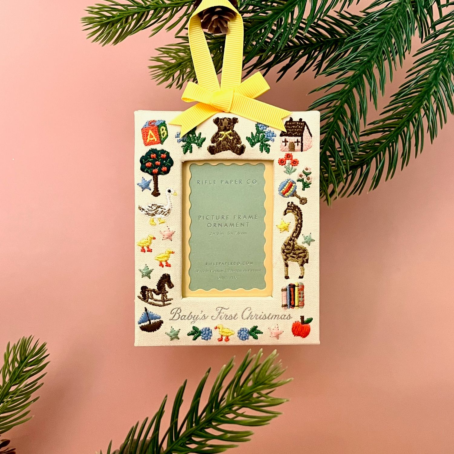 Baby's First Christmas Picture Frame Ornament