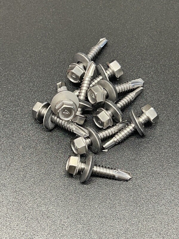 (410 Stainless) Hex Self Tapping Tek Screws Assembled