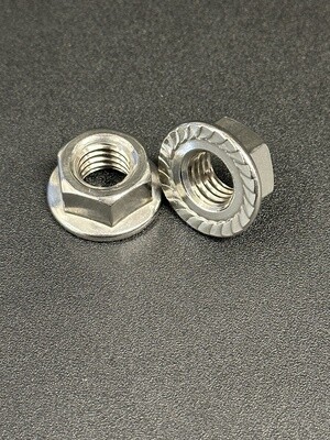 (304 Stainless) Serrated Flange Nut