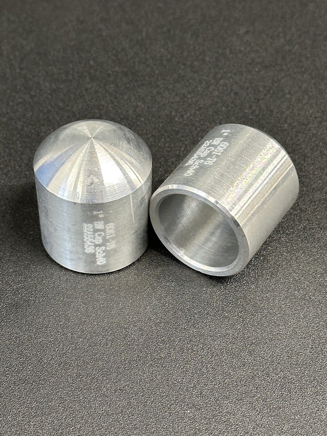 Aluminum Weld-on Pipe Cap, Diameter: 1&quot;