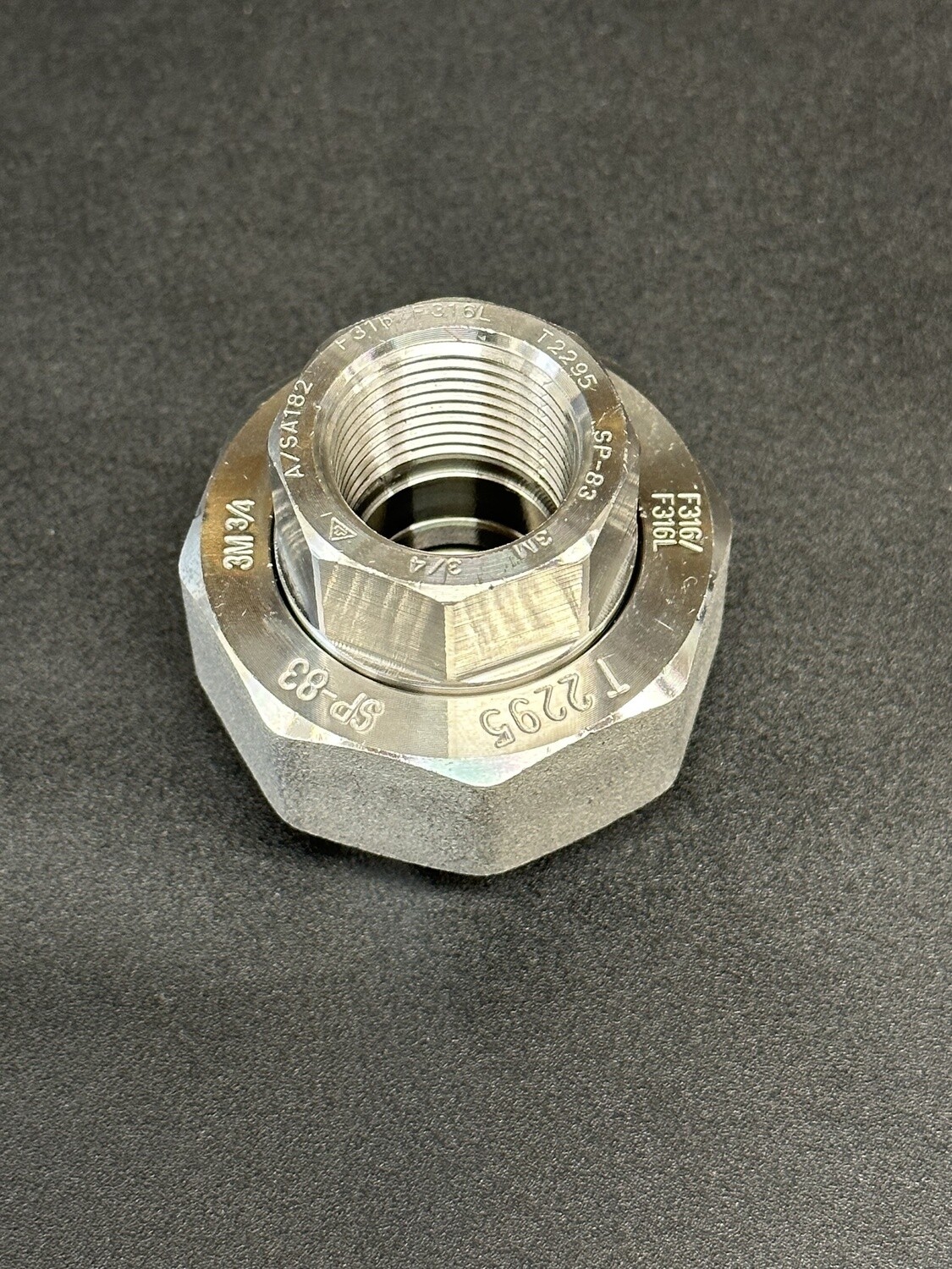 (Stainless 316 Forged) 3 Piece Union