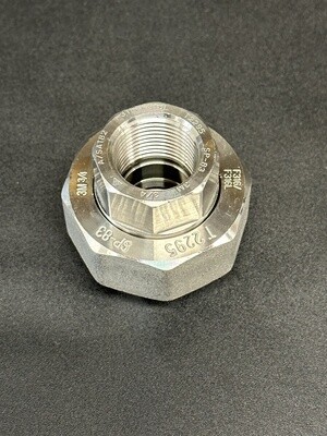 (Stainless 316 Forged) 3 Piece Union