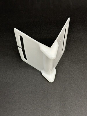 Corner Protector, Size: (White Plastic) 4&quot; Strap