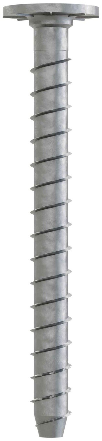 Titen HD® Washer Head — Mechanically Galvanized Heavy-Duty Screw Anchor, Diameter X Length: 1/2&quot; x 5&quot;
