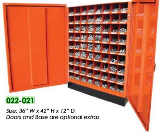 (022-021) 72 Compartment Orange Bolt Bin Grade 5 UNC/UNF