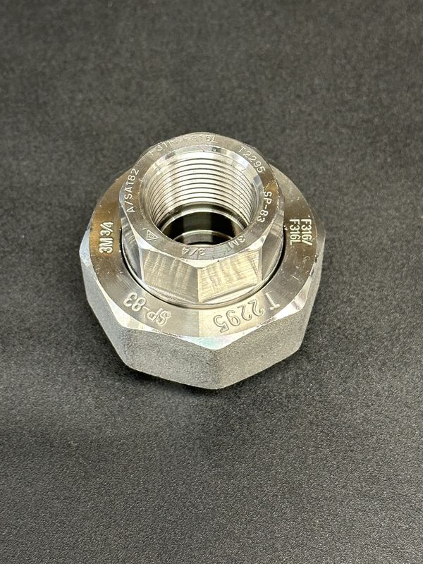 (Stainless 316 Forged) 3 Piece Union