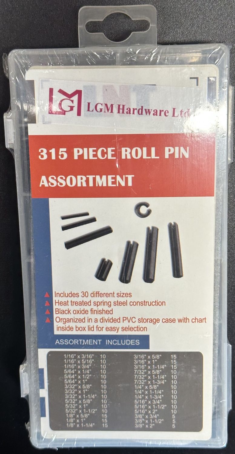 315 PC Roll Pin Assortment