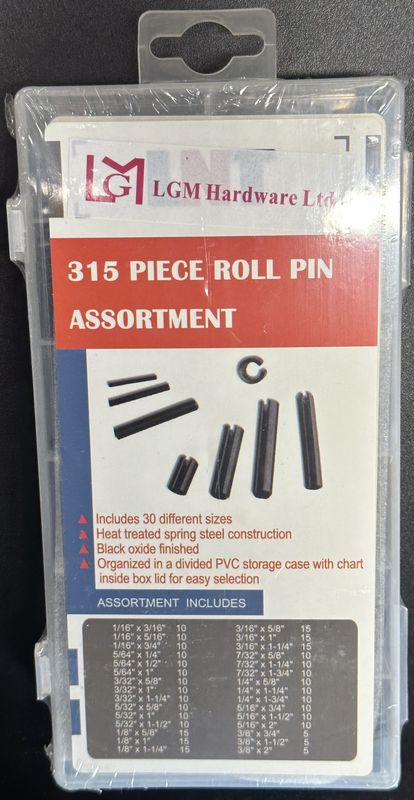 315 PC Roll Pin Assortment
