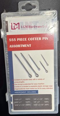 555 PC Cotter Pin Assortment