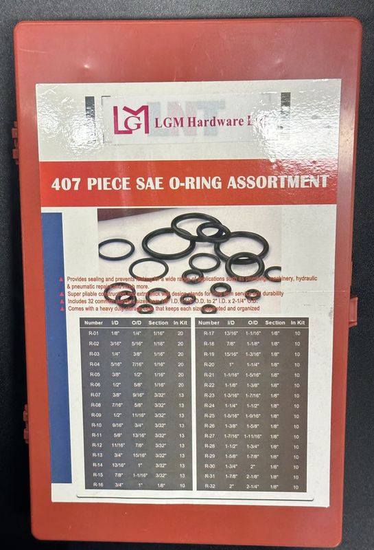 407 PC SAE O-Ring Assortment