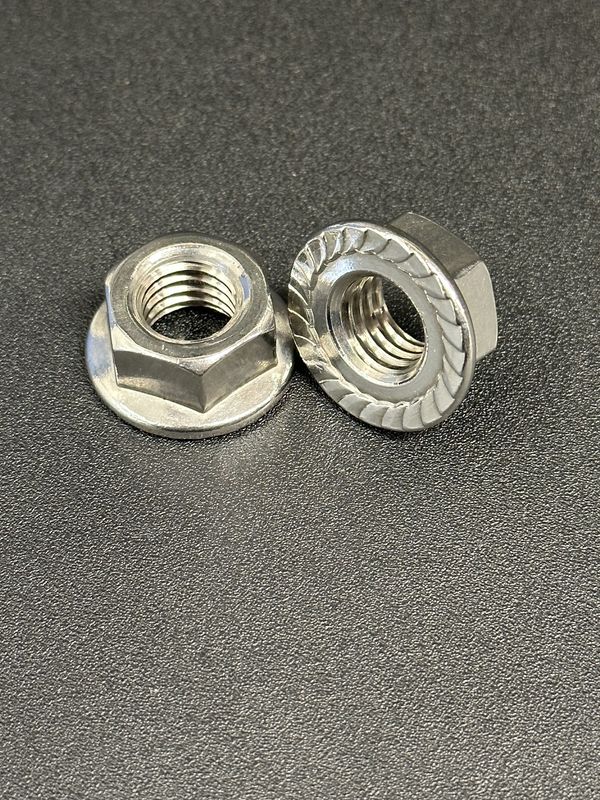 (304 Stainless) Serrated Flange Nut