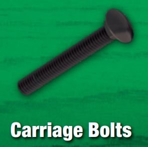 Black Coated Carriage Bolts