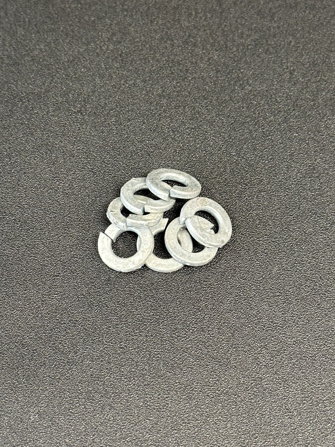 Galvanized Lock Washers, Diameter: 1/4"