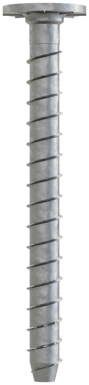 Titen HD® Washer Head — Mechanically Galvanized Heavy-Duty Screw Anchor, Diameter X Length: 1/2" x 5"